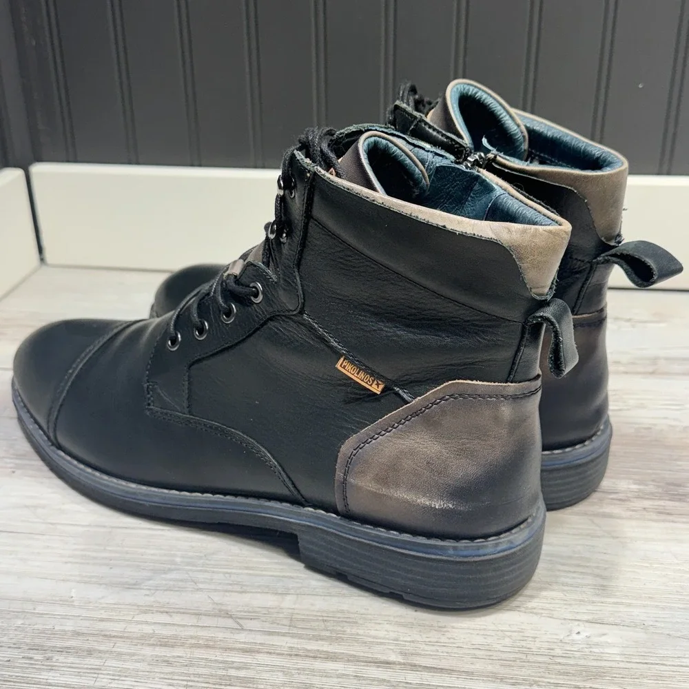 Pikolinos‎ York M2M Black Leather Ankle Boot Men's Size 46 US 13
